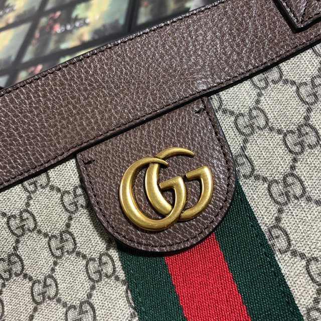 Gucci高仿專櫃女包 547947 古馳Ophidia購物袋 Gucci帆布子母包 Gucci肩背女包  gqy2313